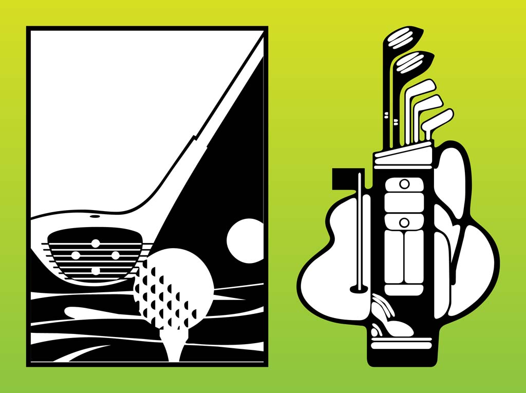 1024x765 Golf Clubs Vector Vector Art Amp Graphics