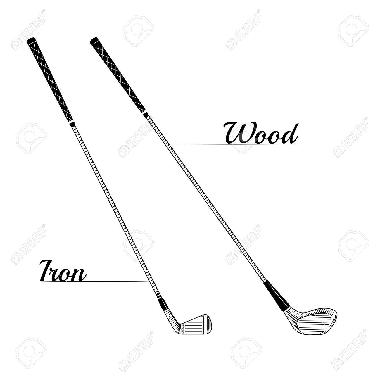1300x1300 Golf Course Clipart Vector