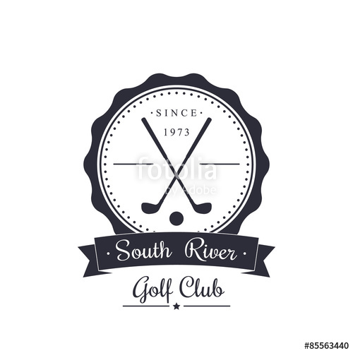 500x500 Golf Club Vintage Logo, Emblem, Vector Illustration, Eps10 Stock