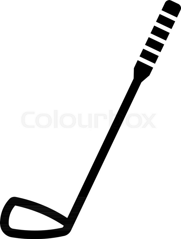 604x800 Outline Beautiful Golf Club Vector Icon Stock Vector Colourbox