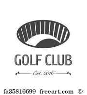 180x195 Free Art Print Of Golf Logo Vector Template. Golf Logo Vector