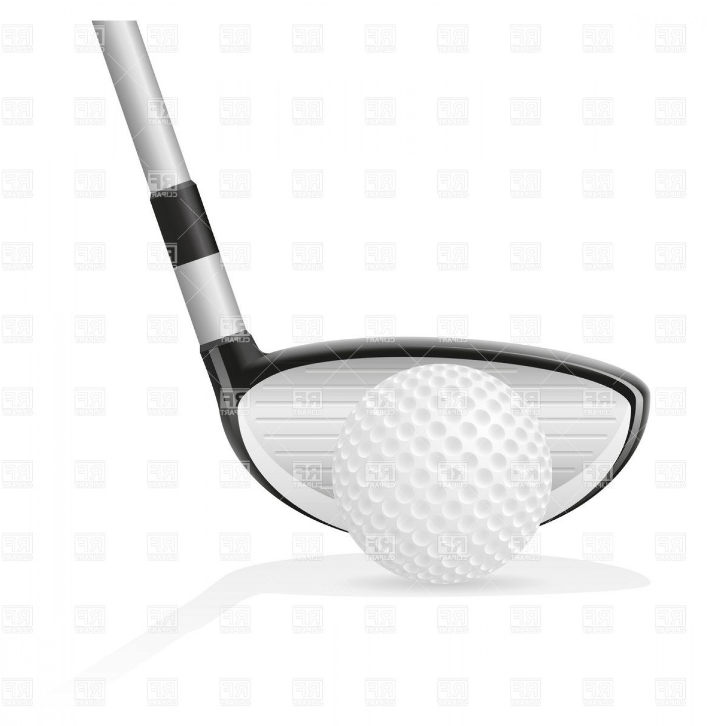 1402x1440 Golf Ball And Iron Golf Club Vector Clipart Sohadacouri