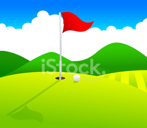 507x439 Golf Hole Stock Vector