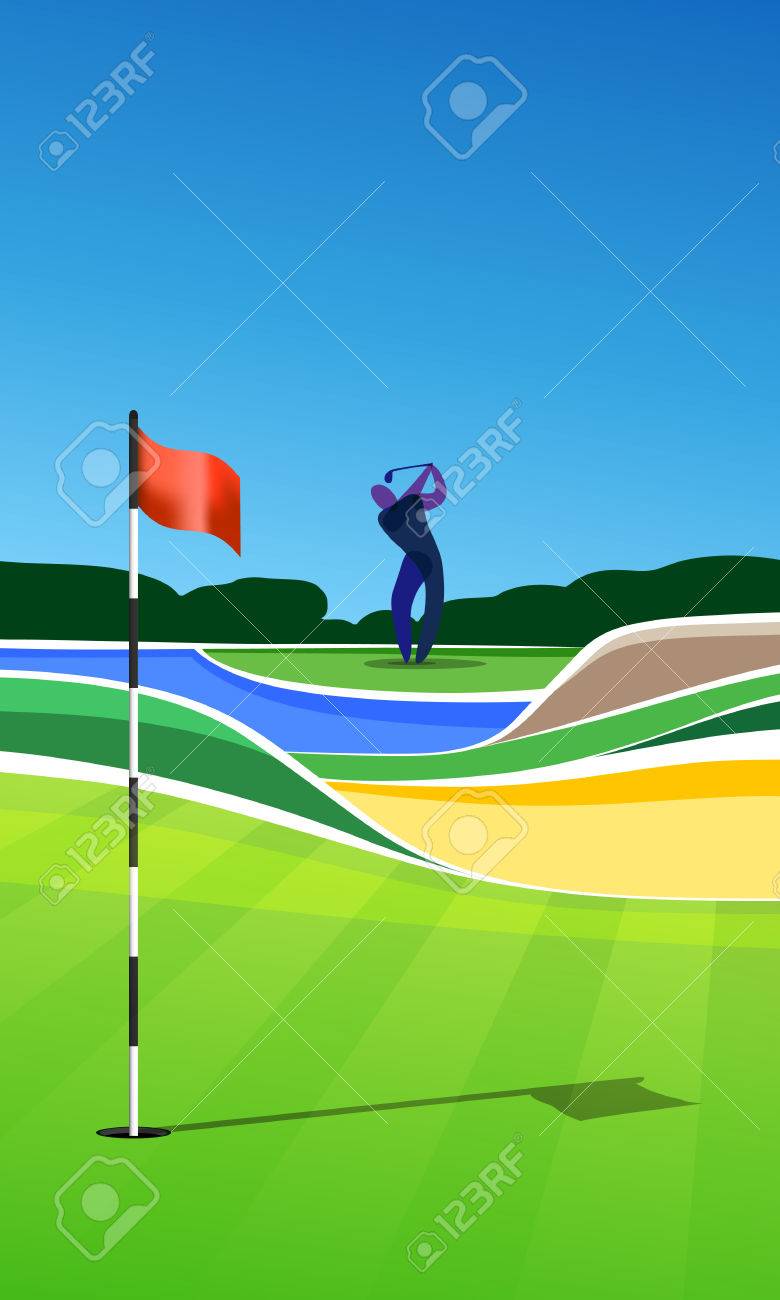 780x1300 Golf Course Clipart Golf Hole