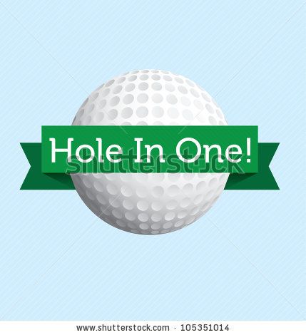 429x470 Vector Label Golf Hole In One