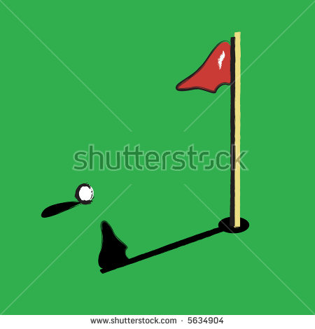 450x470 Golf Hole Flag Clipart