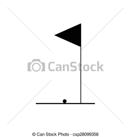 450x470 Golf Icon Vector. Golf Icon Black Vector.