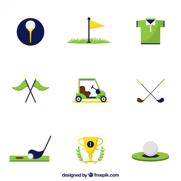 626x626 Golf Icons Vector Free Download