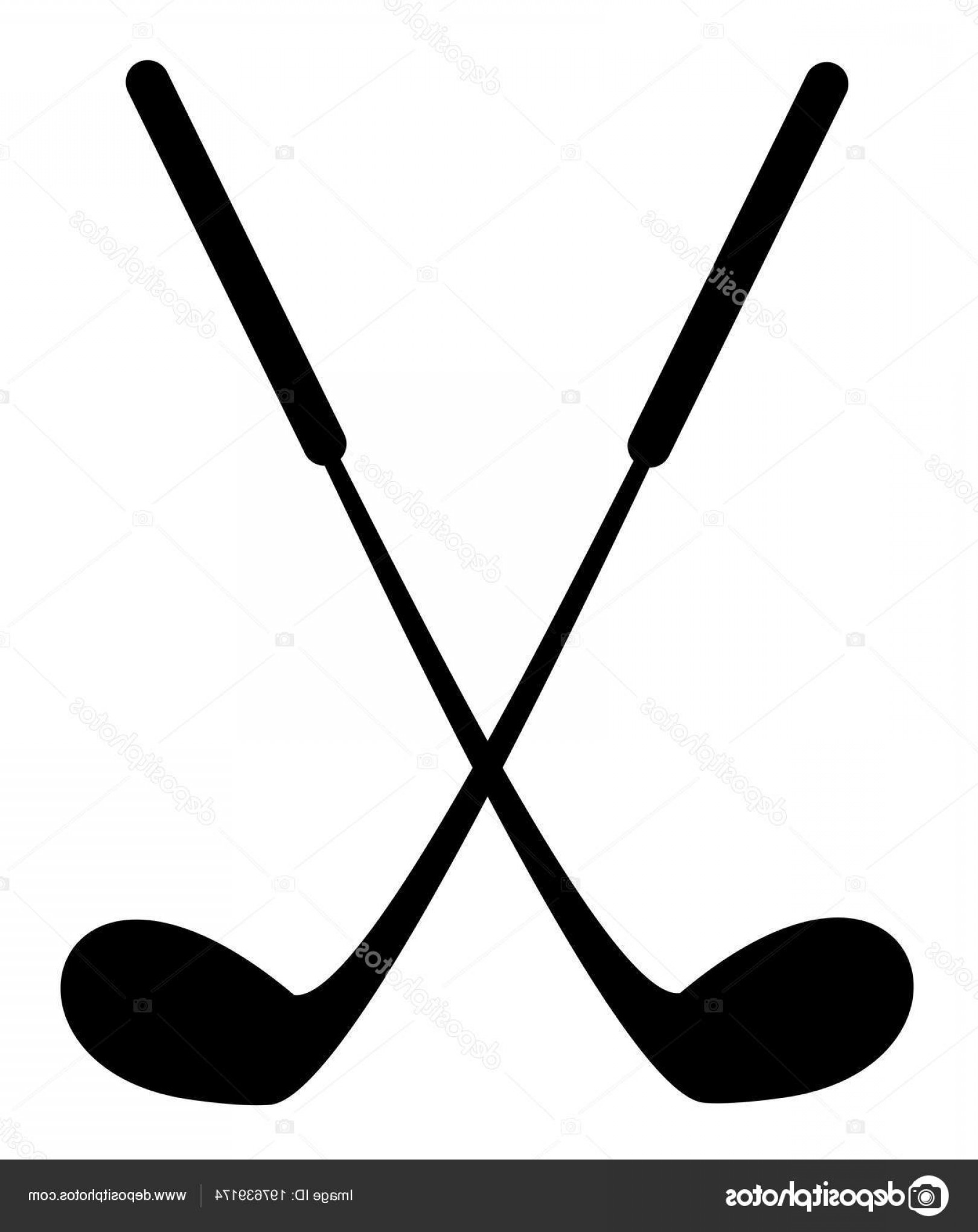 1620x2040 Stock Illustration Crossed Golf Clubs Icon Vector Orangiausa