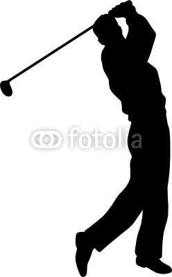248x400 Silhouette Pictures Of Golf Golf Player Silhouette Golfer Vector