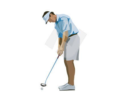 425x356 Golf Clipart Vector