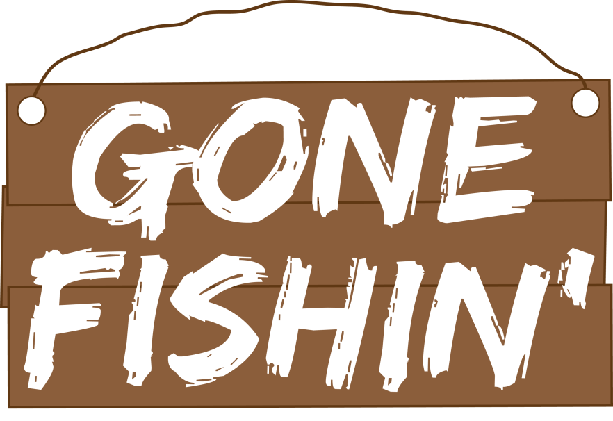 882x606 19 Gone Fishing Clip Black And White Stock Huge Freebie! Download