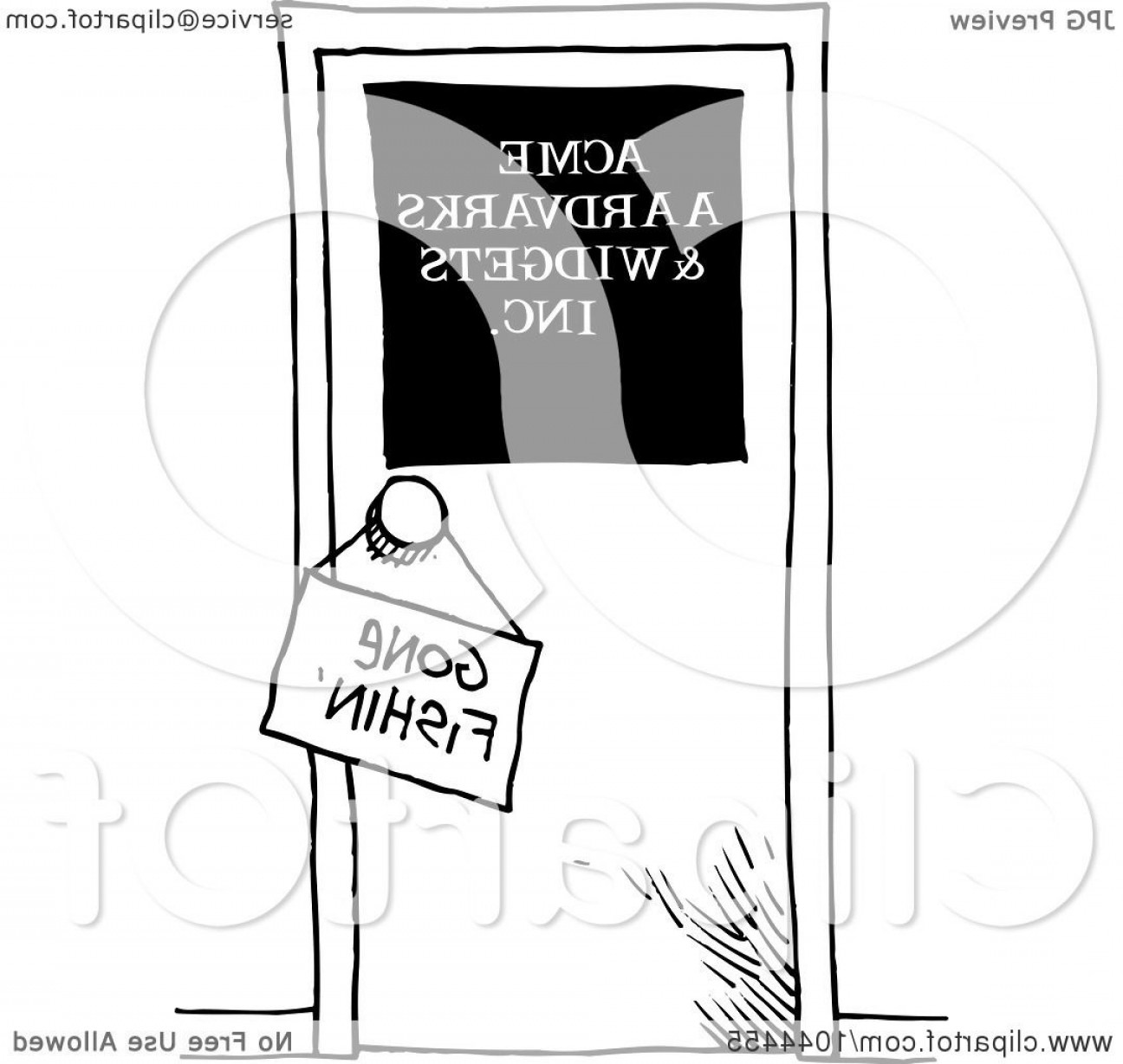 1296x1228 Cartoon Black And White Outline Design Of A Gone Fishing Sign On A