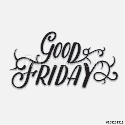 500x500 Good Friday, Vector Illustration