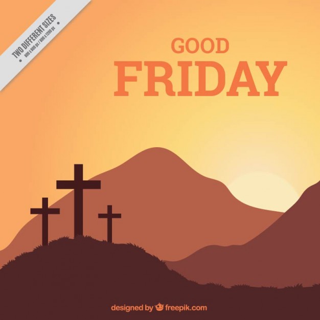 626x626 Good Friday Crosses And Landscape Background Vector Free Download