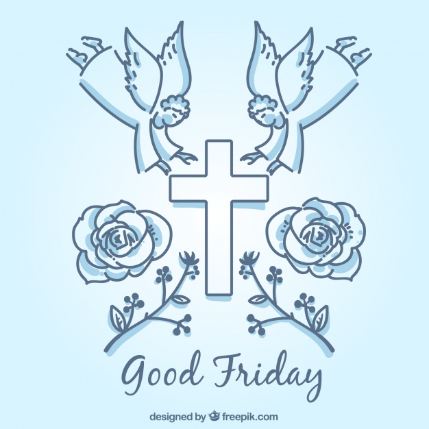 626x626 Symbolic Elements Of Good Friday Background Vector Free Download