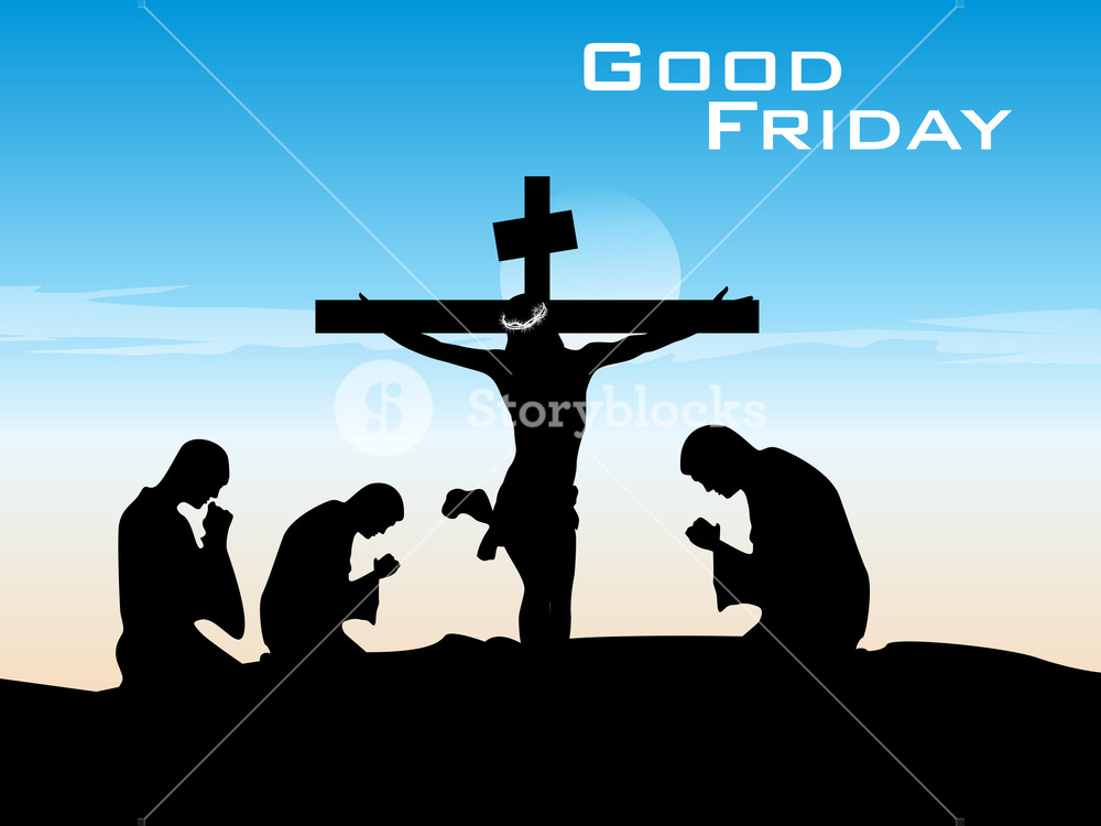 1000x750 Vector Good Friday Illustration Royalty Free Stock Image