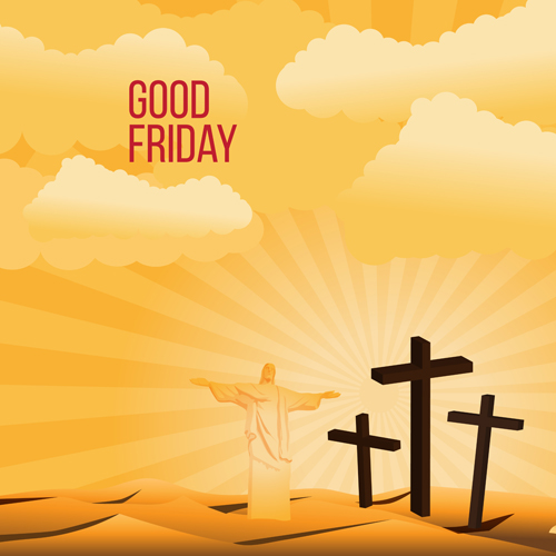 500x500 Vector Good Friday Background Design 01 Free Download