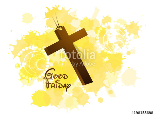 500x375 Creative Abstract, Banner Or Poster For Good Friday With Nice And