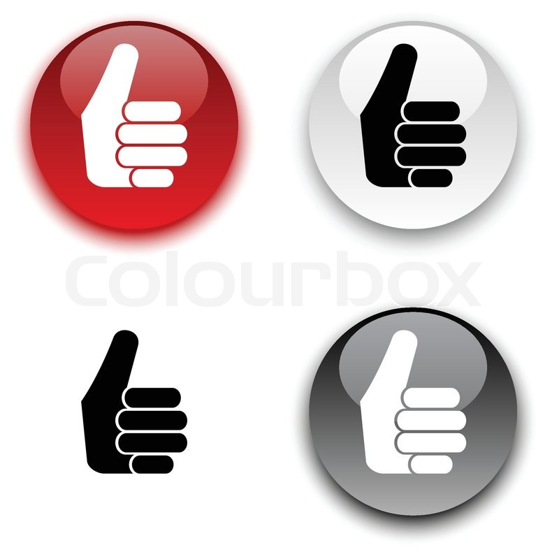 800x800 Good Glossy Round Vector Buttons Stock Vector Colourbox