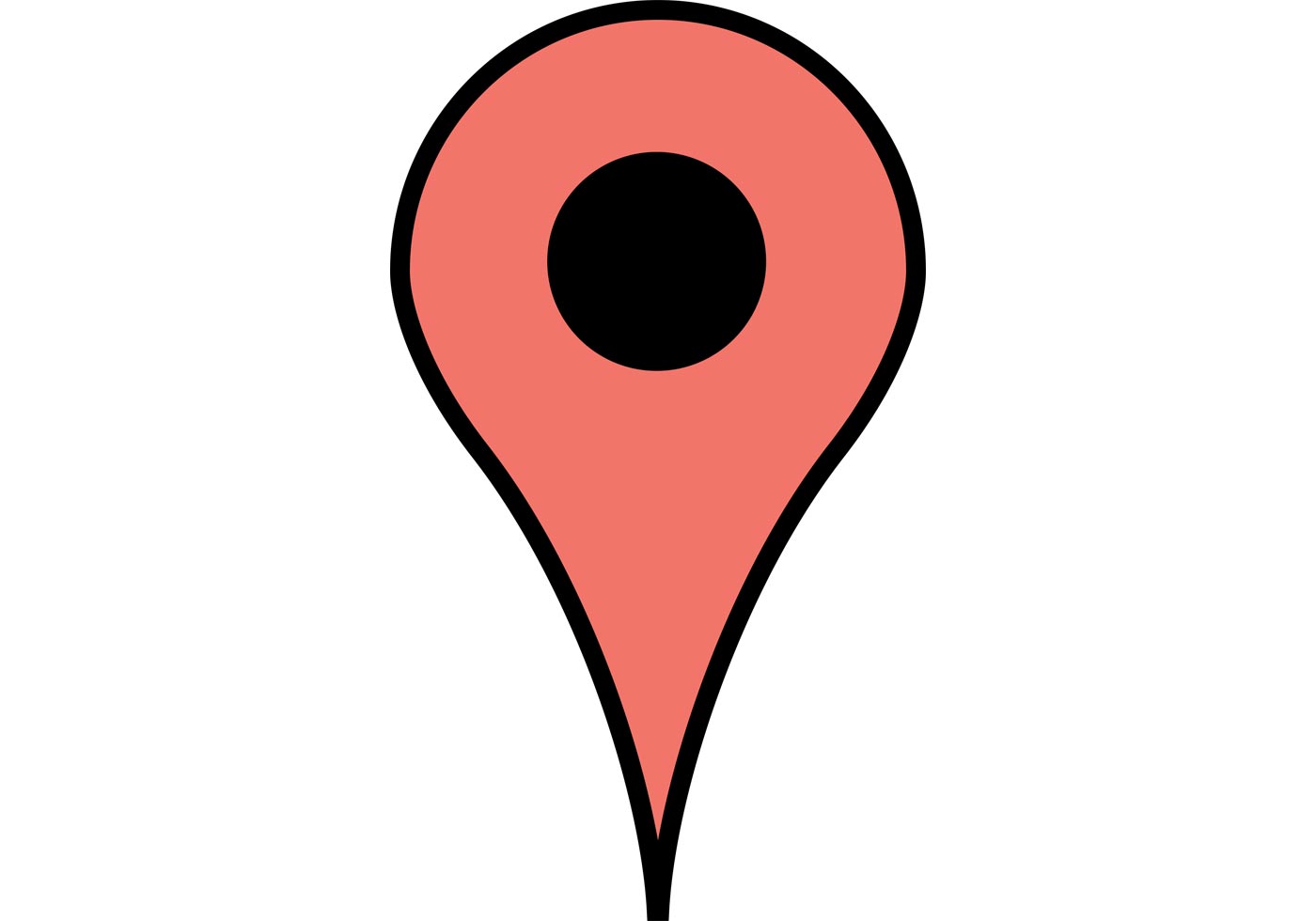1400x980 Free Google Maps Pointer Icon
