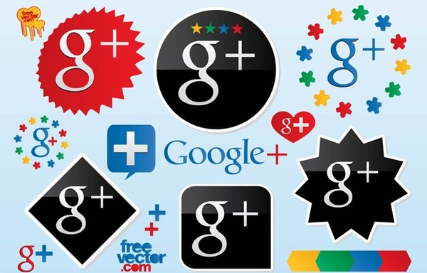600x384 Google Plus Vector Logos Free Vector In Adobe Illustrator Ai ( .ai