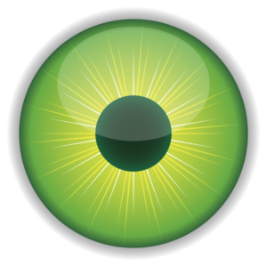 300x300 Green Eye Clip Art