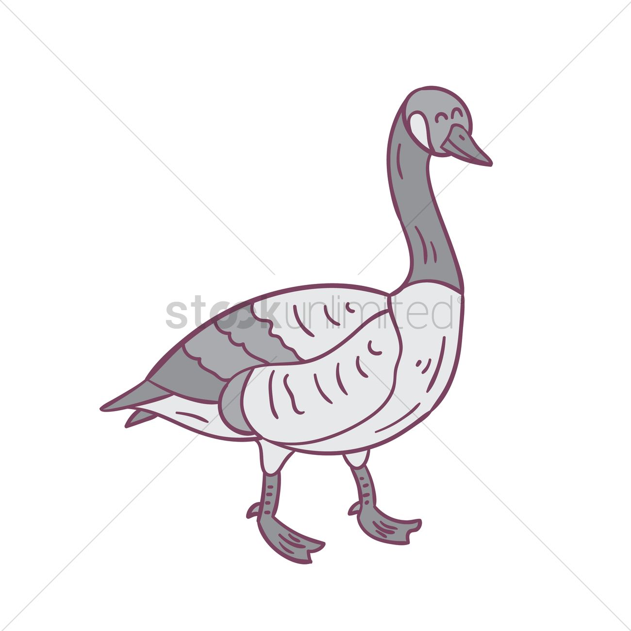1300x1300 Happy Canada Goose Vector Image