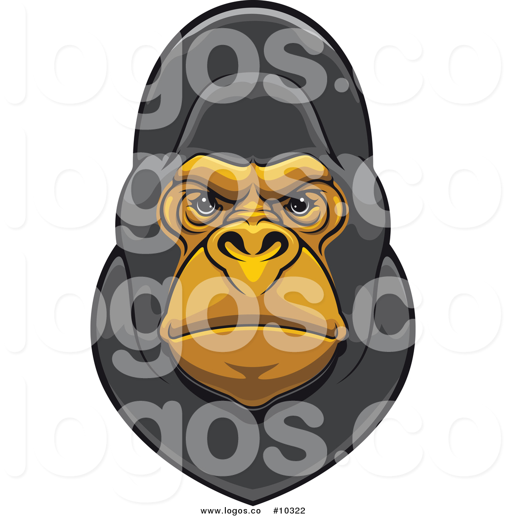 1024x1044 Vector Logo Of A Gorilla Face By Vector Tradition Sm