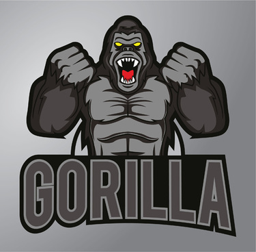 375x368 Vector Gorilla Face Free Vector Download (1,843 Free Vector) For