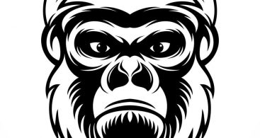 367x195 Gorilla Head Vector Free Vector Art, Images, Graphics Amp Clipart