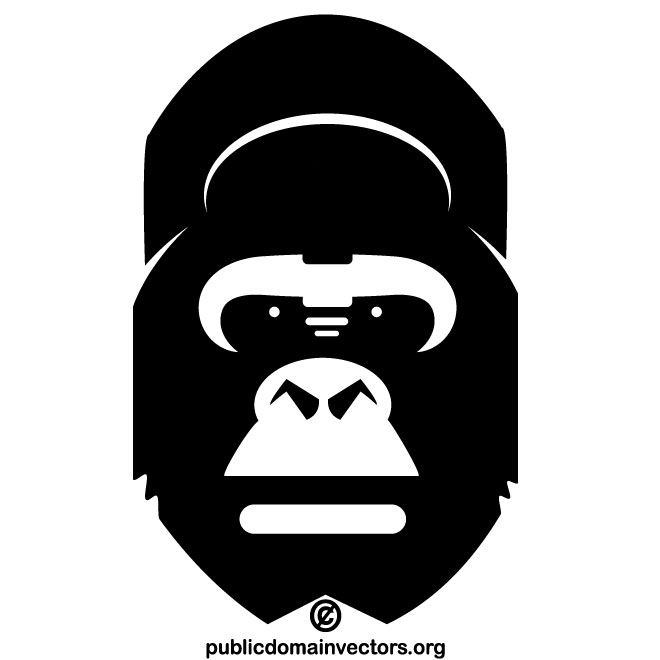 660x660 Monkey Gorilla Vector Clip Art