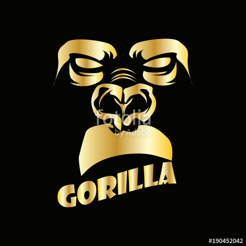 500x500 Gorilla Vector Logo Stock Image And Royalty Free Vector Files On