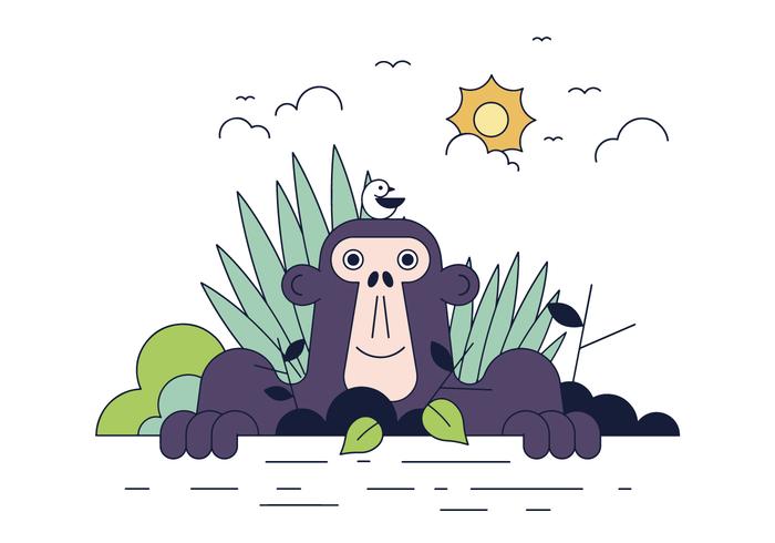 700x490 Gorilla Free Vector Art