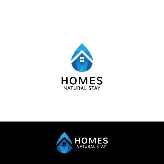626x626 Logo De Inmobiliaria En Forma De Gota Vector Gratis Graphic