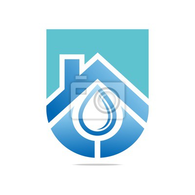 400x400 Logo Design Water House Gota Icono Abstracto Del Vector