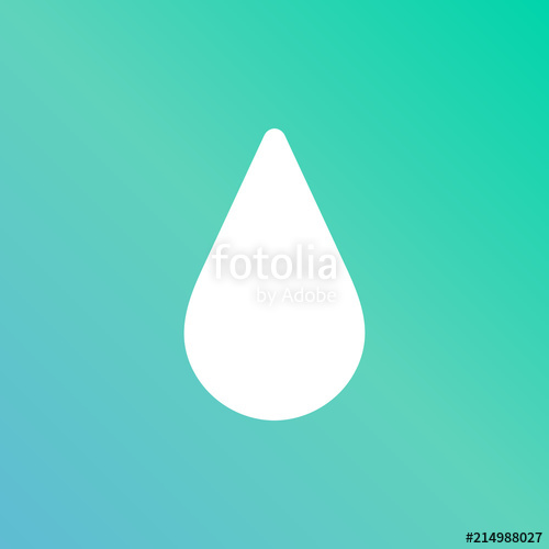 500x500 Icono Color Azul Y Verde Gota Agua Energia Stock Image And