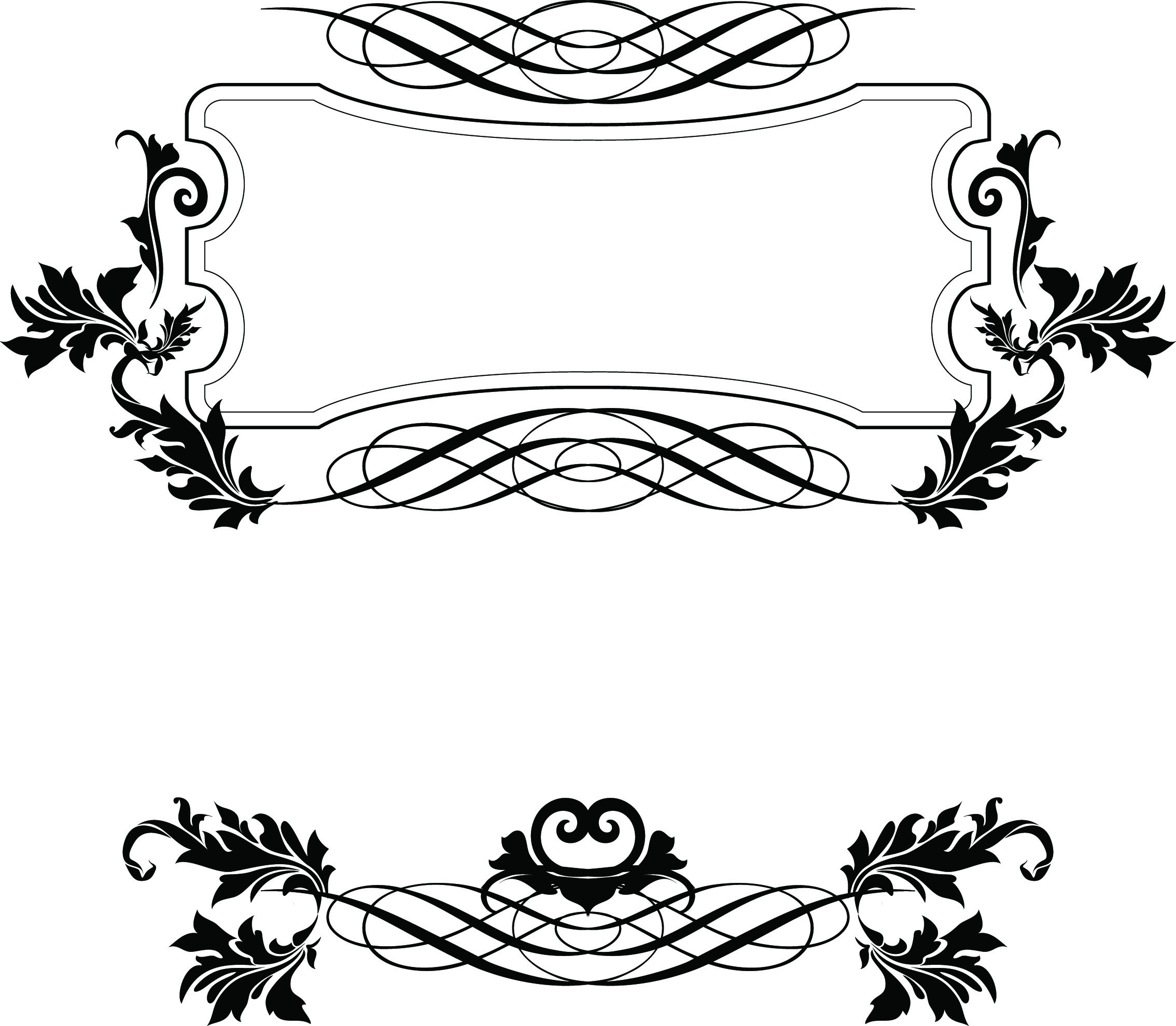2268x1979 Elegant Decorative Frame Stock Vector