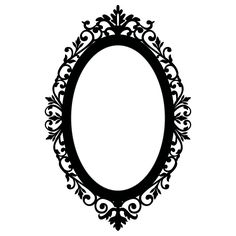 236x236 Gothic Clipart Oval Filigree Frame