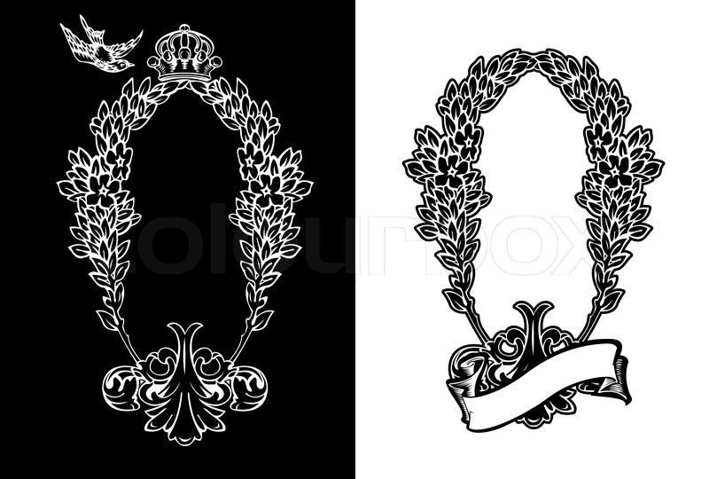800x540 One Color Ornate Frame Stock Vector Colourbox