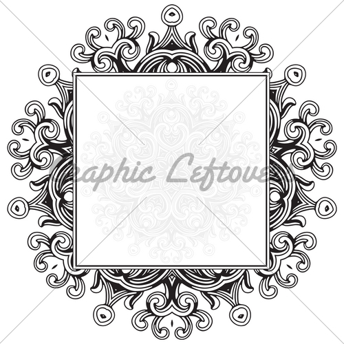 500x500 Vector Gothic Ornament Frame Gl Stock Images