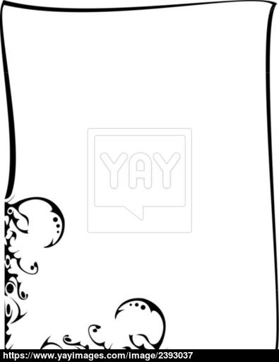 395x512 The Gothic Frame Vector