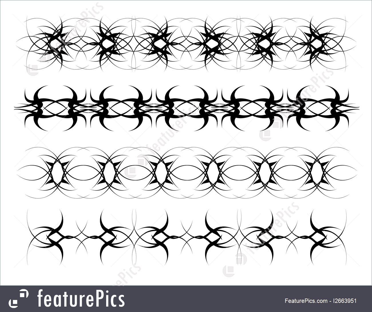 1300x1091 Set Of Vector Patterns Gothic