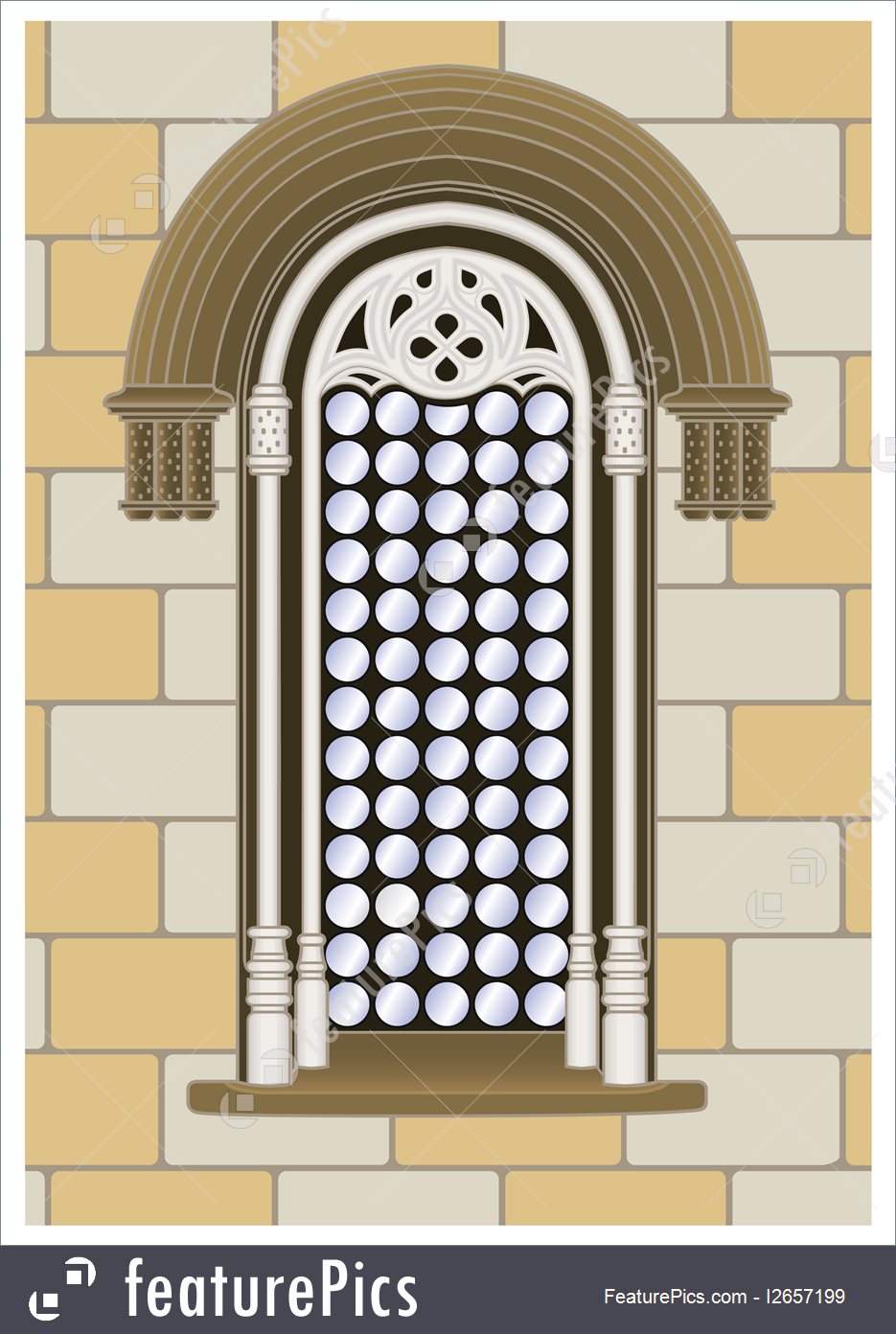 935x1392 Illustration Of Gothic Renaissance Window