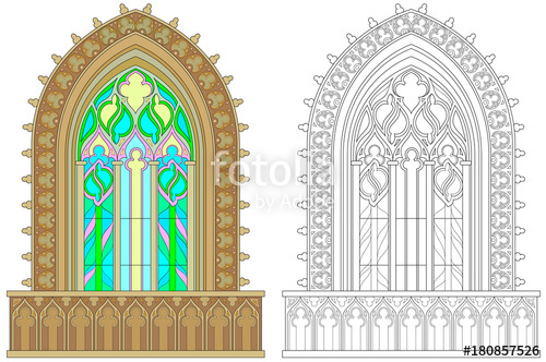 500x332 Colorful And Black And White Pattern For Coloring. Fantasy Gothic