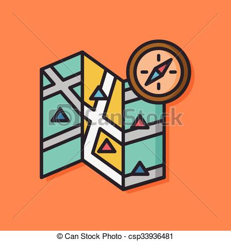 450x470 Gps Map Vector Icon.