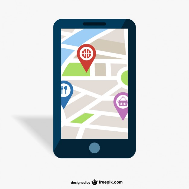 626x626 Gps Mobile App Vector Free Download