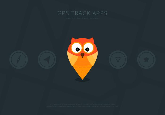 700x490 Owl Gps Location Ui Vector Elements