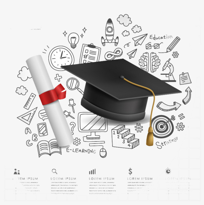 650x651 Campus Graduation Background Element Vector Material, Diploma, Dr