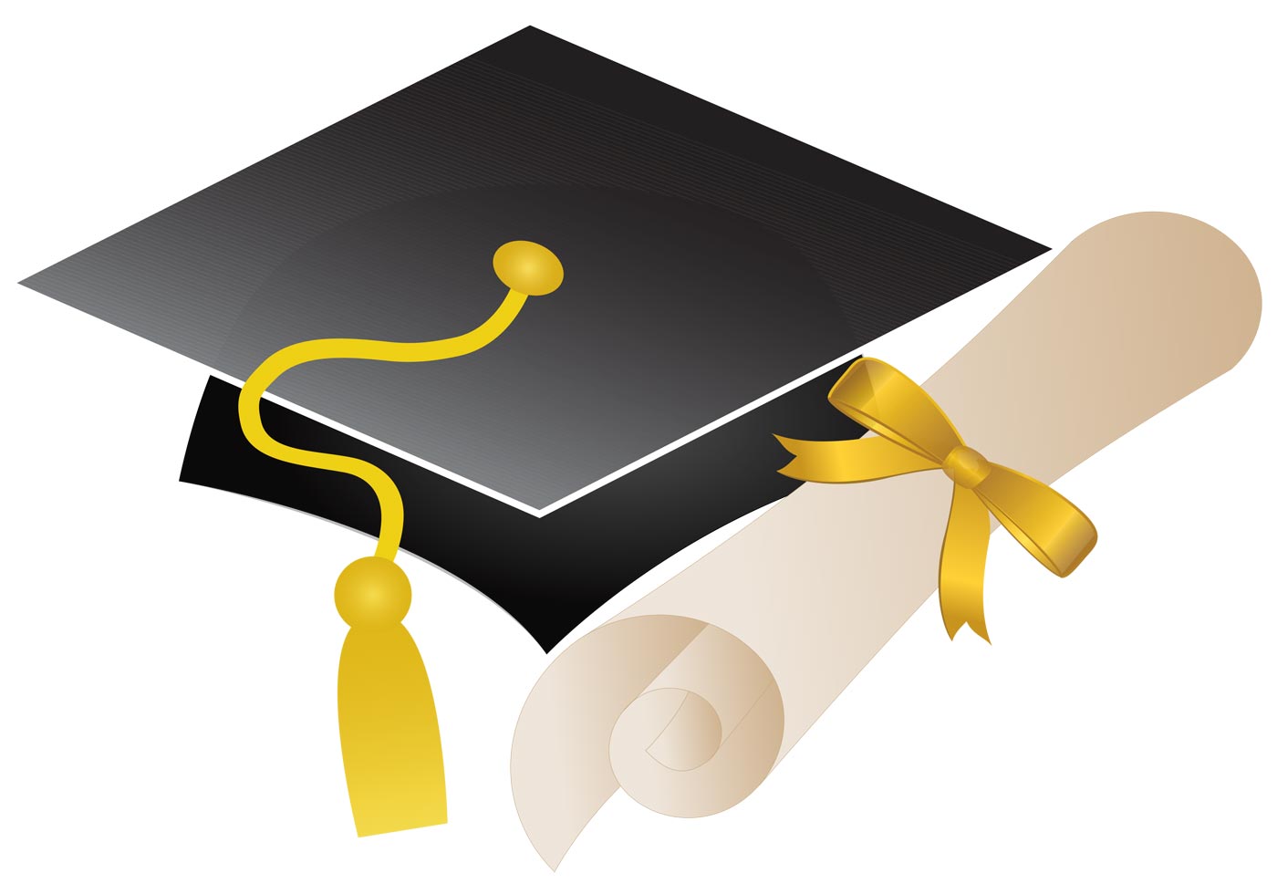 1400x980 Graduation Hat Free Vector Art